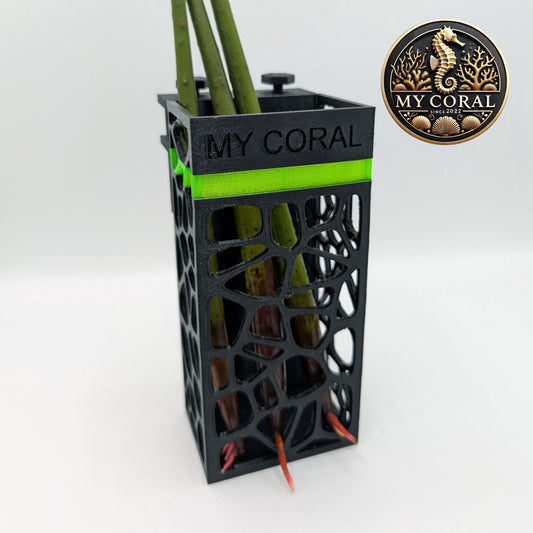 Support Bicolor MY CORAL à accroche HORIZONTALE (renfort) pour Plantules de Palétuvier